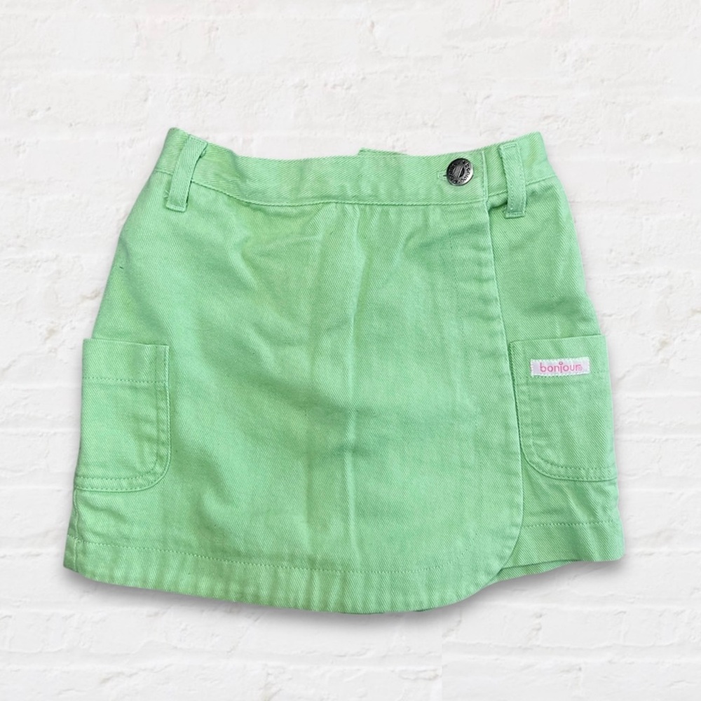 Vintage 80’s Bomjour Lime Green Skort